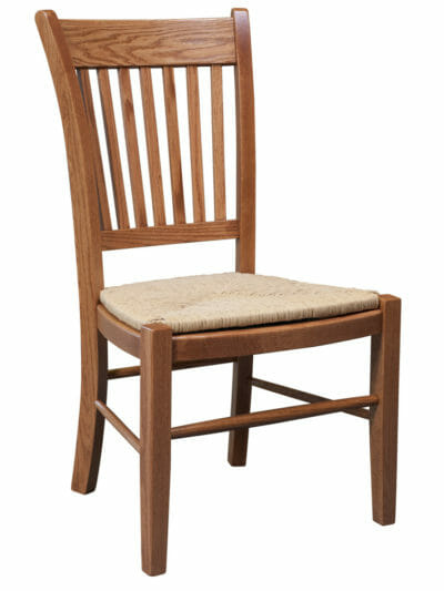 Hartford Side Chair, Chestnut, Rush Seat