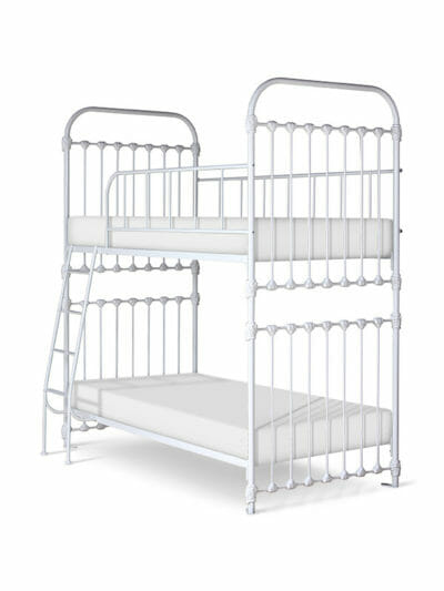 Gwendolyn Cast Iron Bunk Bed, White Gloss