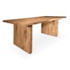 Barn Wood Plank Trestle Table, 80L x 36W. Honey Stain