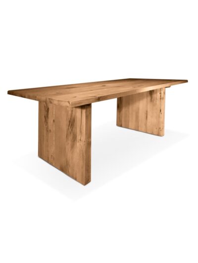 Barn Wood Plank Trestle Table, 80L x 36W. Honey Stain