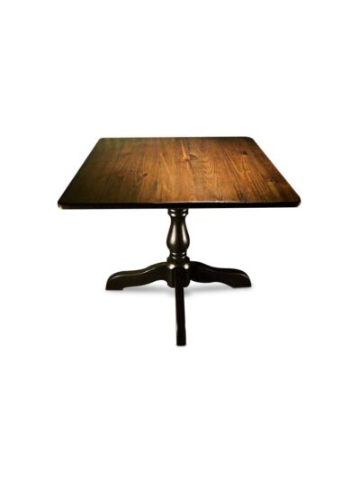 Barn Wood Sutton Pedestal Table, 2in Top, Walnut