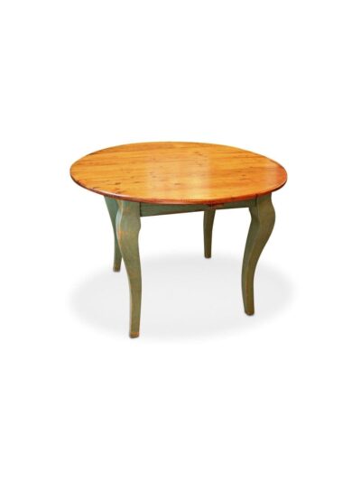 Reclaimed Barn Wood Furniture, Cabriole Leg Round Oak barn Wood Table