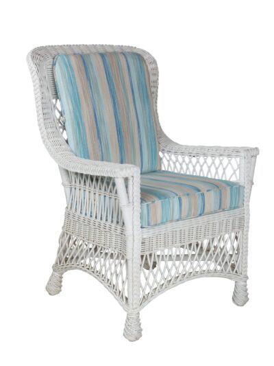 Porch Wicker Furniture, Cape Charles Wicker Dining Arm Chair