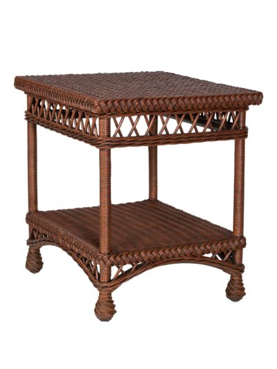 Porch Wicker Furniture, Cape Charles Wicker End Table