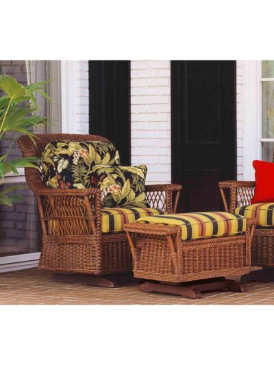Porch Wicker Furniture, Cape Charles Wicker Glider