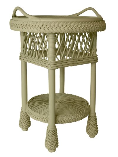 Porch Wicker Furniture, Cape Charles Wicker Serving Tray Table