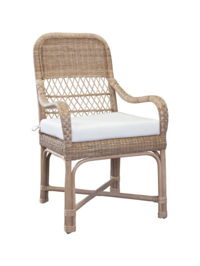 Cape Cod Wicker Dining Arm Chair
