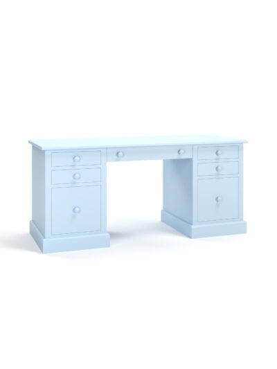 Custom Wood Double Pedestal Desk