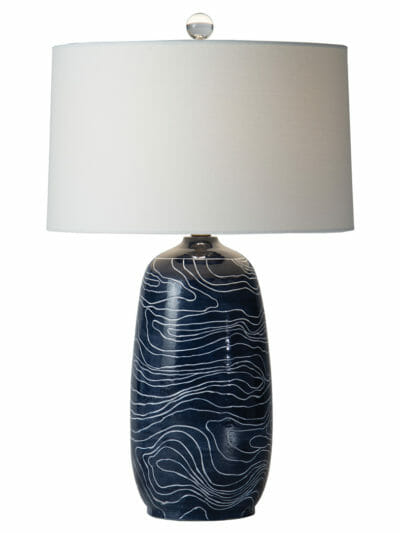 Claudette Blue Table Lamp