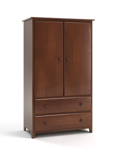 Colebrook Two Drawer Armoire, Walnut