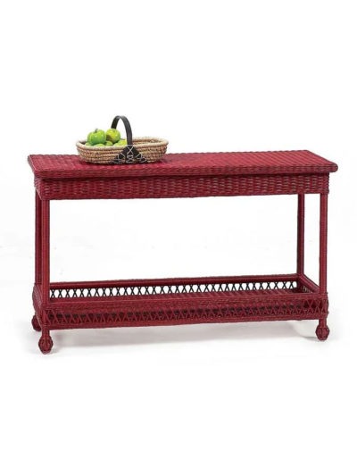 Cottage Wicker Sofa Table