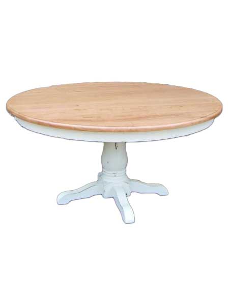 Cottage Furniture Styles | Country Farm Round Classic Pedestal Table
