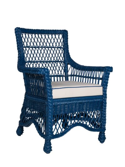 Porch Wicker Furniture, Easton Wicker Dining Arm Chair
