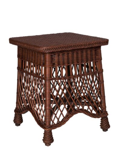 Cottage Wicker End Table