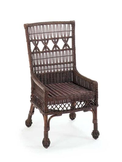 Cottage Wicker Furniture, Nantucket Wicker Occasional Chair