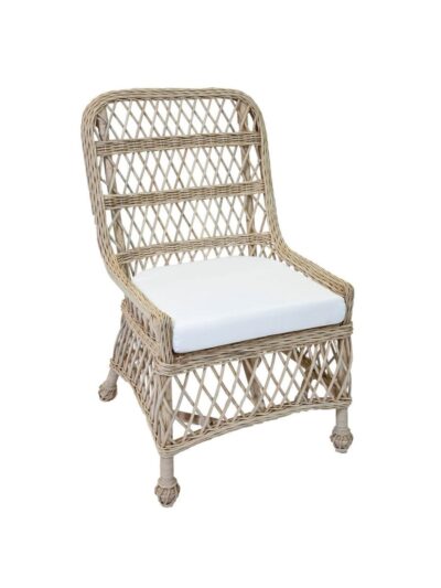 Cottage Wicker Furniture, Nantucket Island Wicker Side Chair