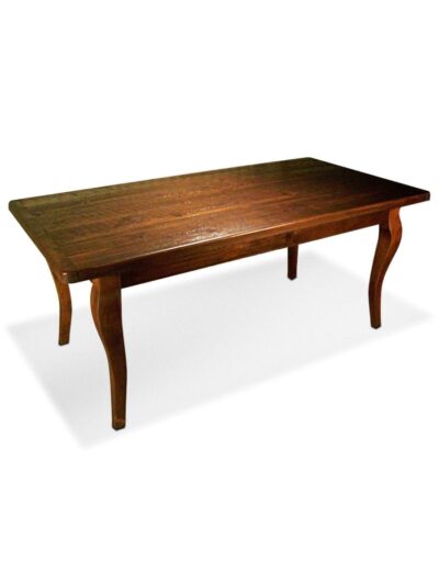 Reclaimed Barn Wood Furniture, Reclaimed Barn Wood Dining Table, Cabriole Legs, 2"Top, 2"BB, Walnut