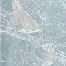 Sail Spa Blue (B), Cotton, H13.25 V13.25