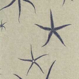 Sea Star Indigo (D), Cotton/Rayon, H34.25 V25.25