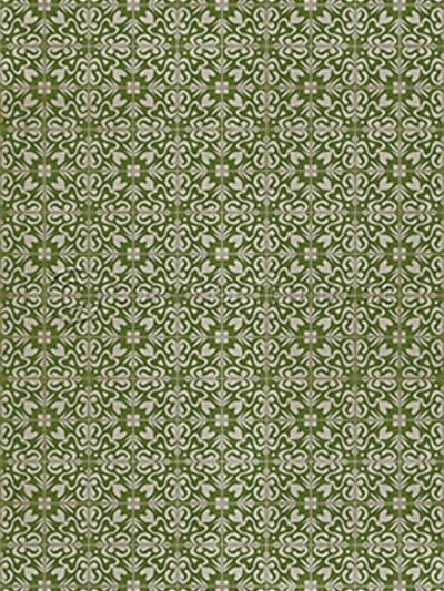 Spicher Green Tile Vinyl Floor Cloth