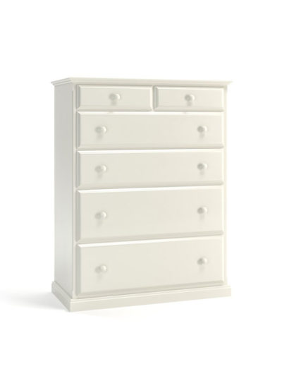 Washburn Two Over Four Drawer Chest, Ivory
